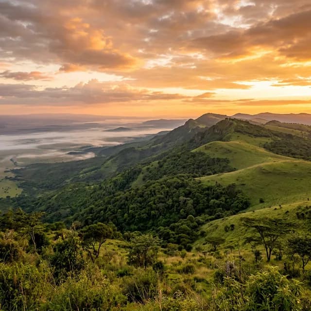 Kenyan forest landscape